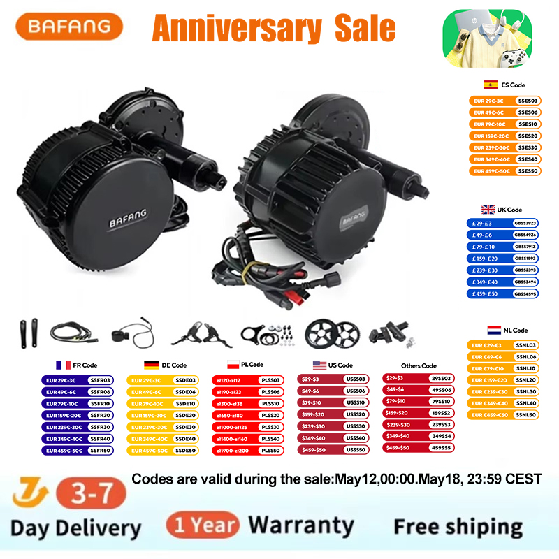 Bafang BBSHD 1000W 52V 48V 68m - Side Hung Mid Drive Motor Kit review and price