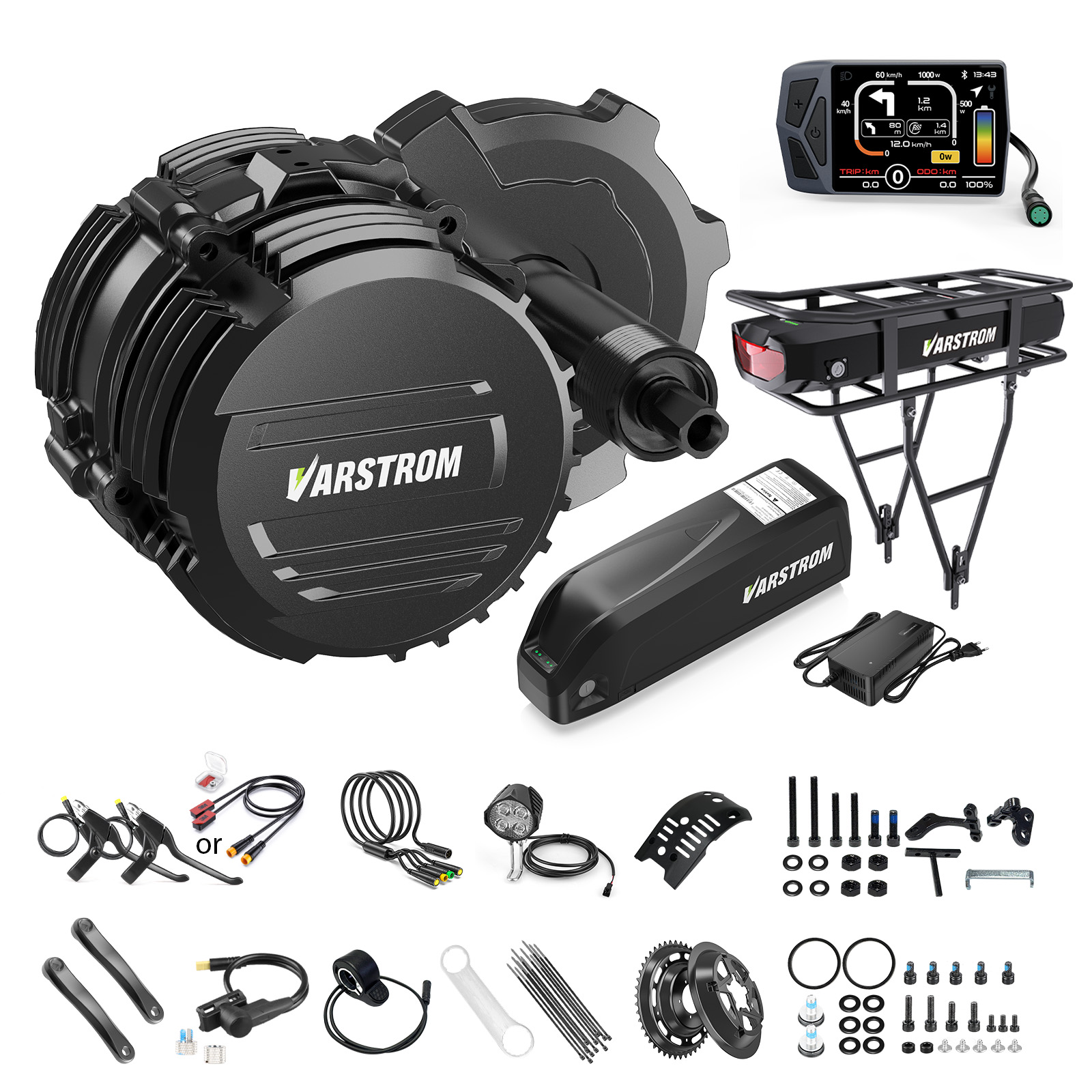 [US STOCK] Varstrom 48V500W 75 - Side Hung Mid Drive Motor Kit review and price